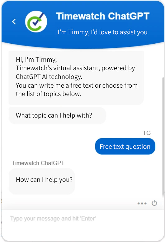 timewatch chat