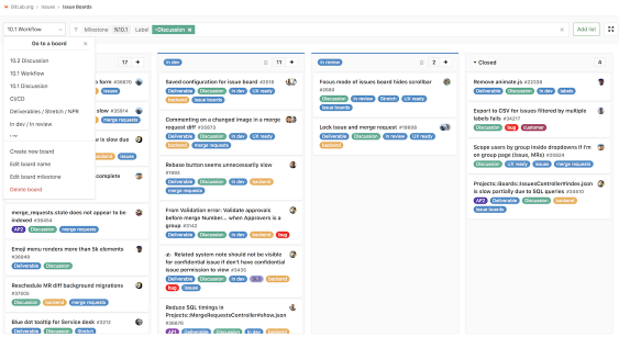 gitlab group issue board