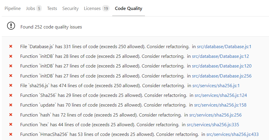 gitlab code quality