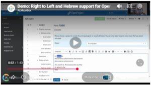 openproject hebrew rtl ltr
