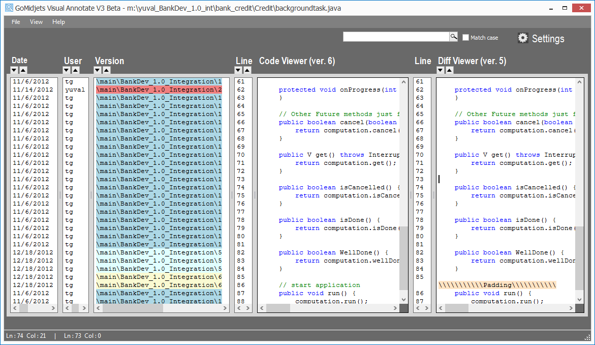 Visual Annotate dashboard