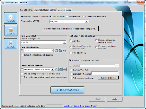 R&D Reporter for ClearCase